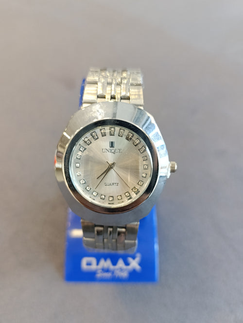 Quartz UNIQUE Mettalic Silver Women Watch