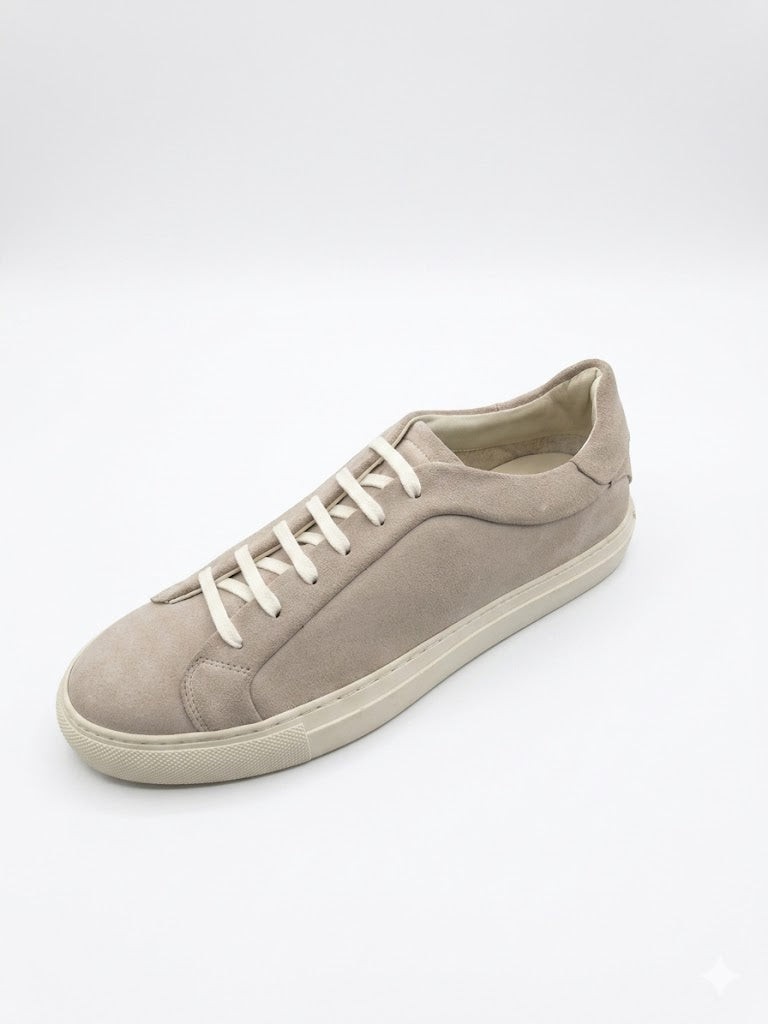 Massimo Dutti Men's Suede Trainers Beige