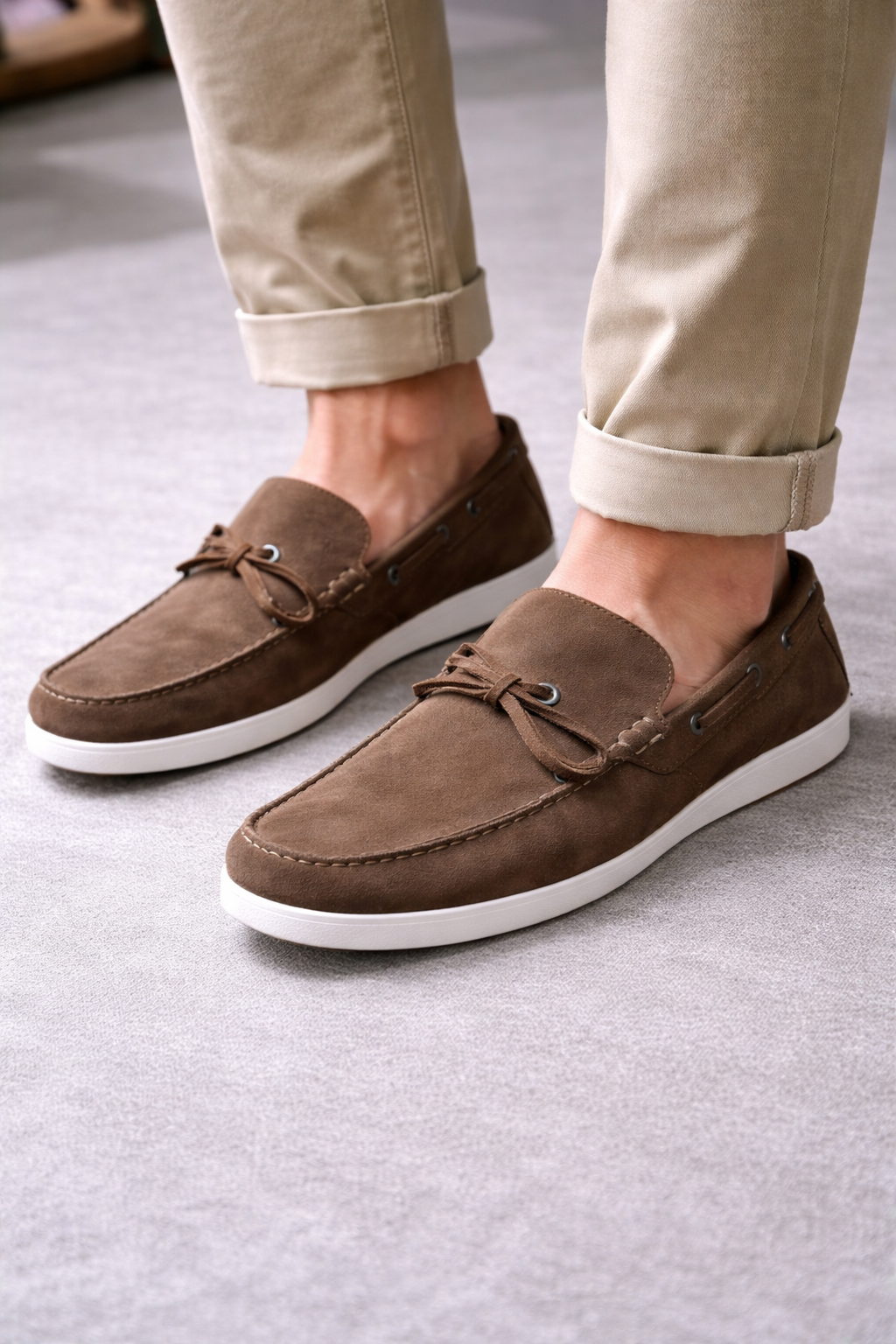 Massimo Dutti Suede Loafers Leather Moccasins