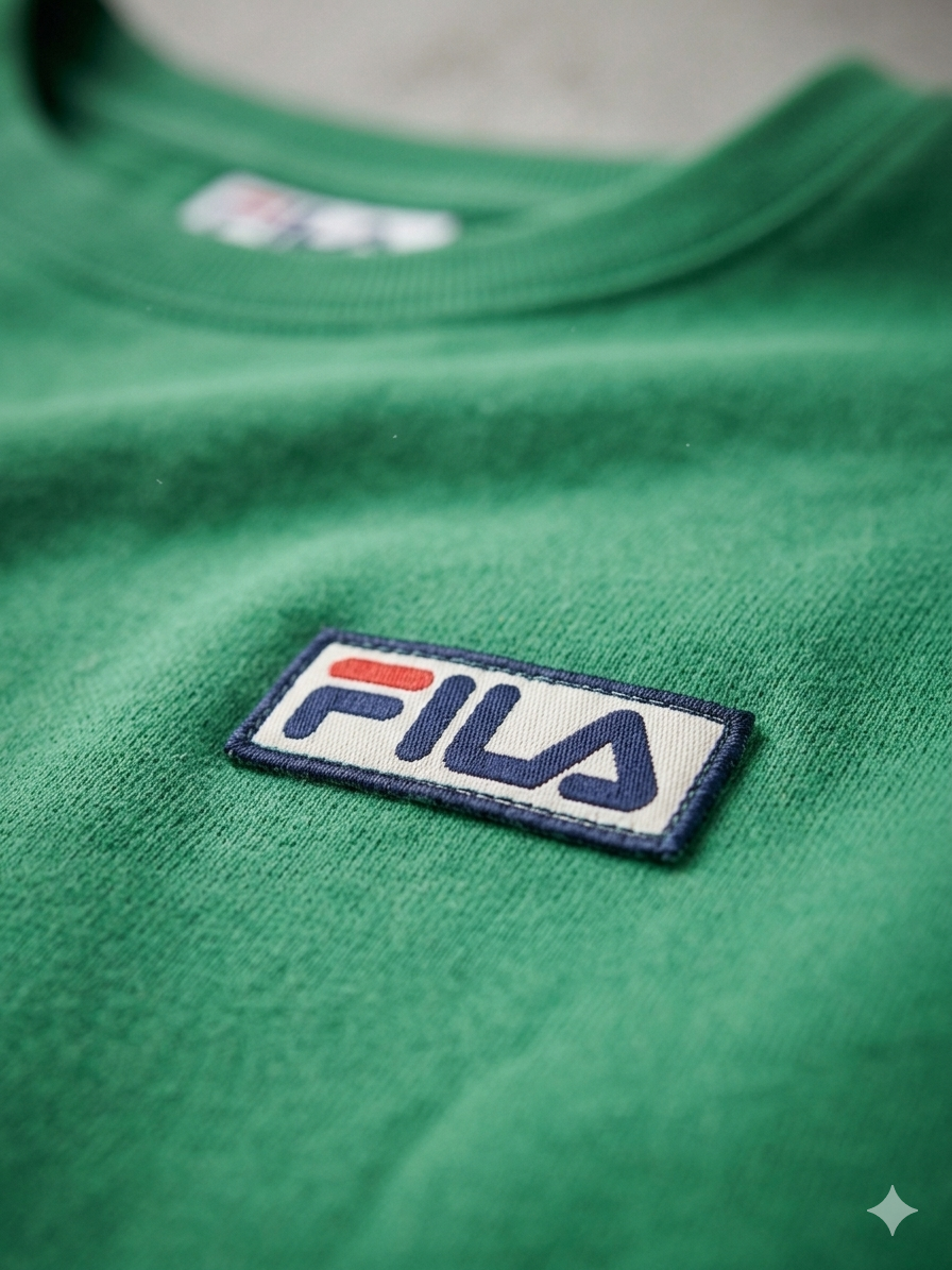 FILA Men's Garran Long Sleeve Crew Sweatshirt 'Heritage Green' - (LM03A281-394)