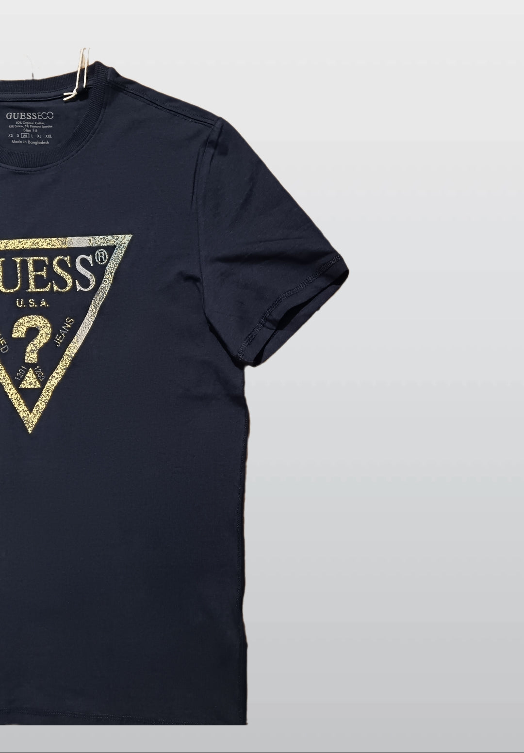 Guess Eco Men’s Navy Blue Cotton T-Shirt