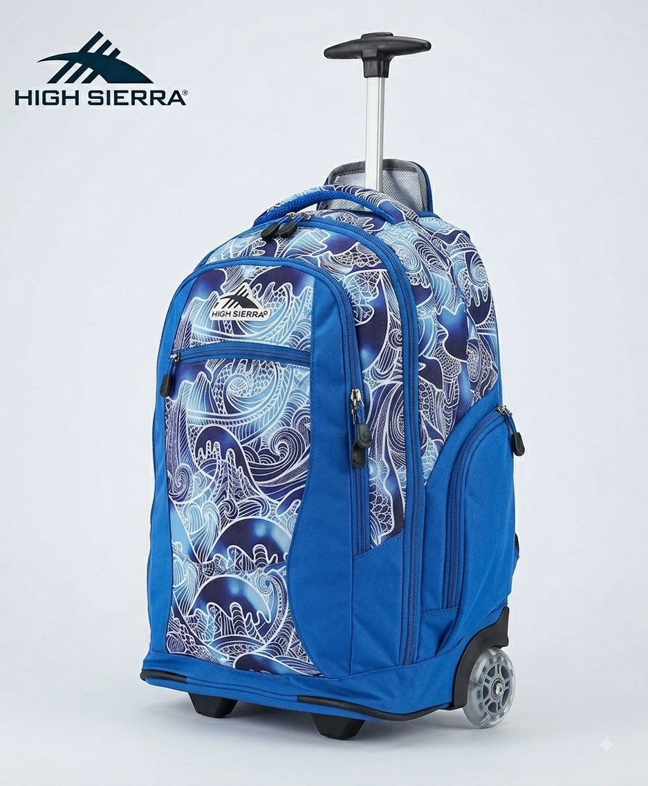 High Sierra Curve Backpack - Blue Waves - 18.5"