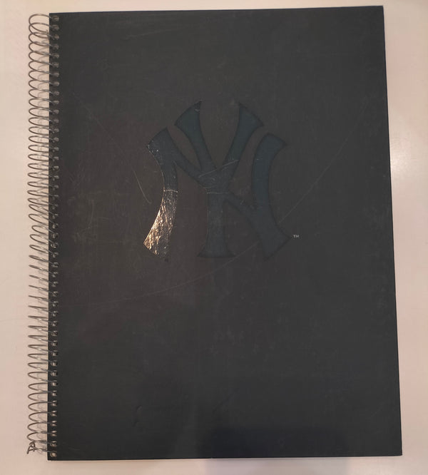 Major League Baseball "NY" Dark Teal Notebook