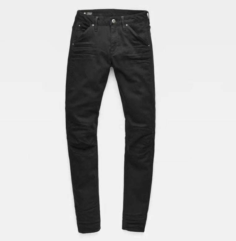 G-STAR RAW Damen Jeans Mid Waist Skinny Black Denim