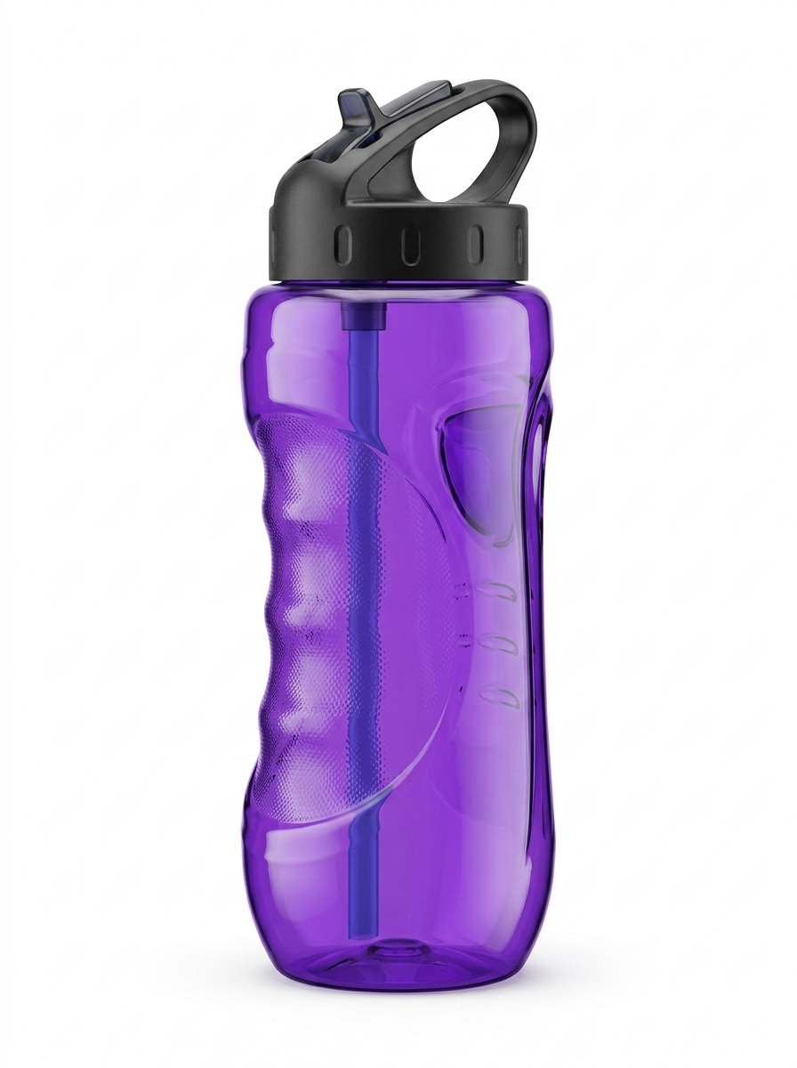 32oz Cool Gear Tritan Plastic Water Bottle with Freezer Stick - Violet/ Black Cap