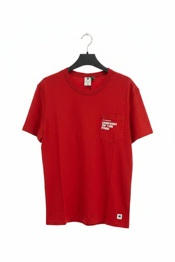 تي شيرت G-Star Raw Graphic 23 - لون لهب غامق D121953369821