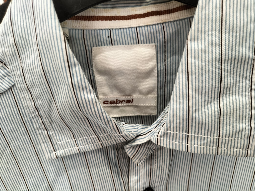 Cabral Light Blue Dress Shirt with Stripes