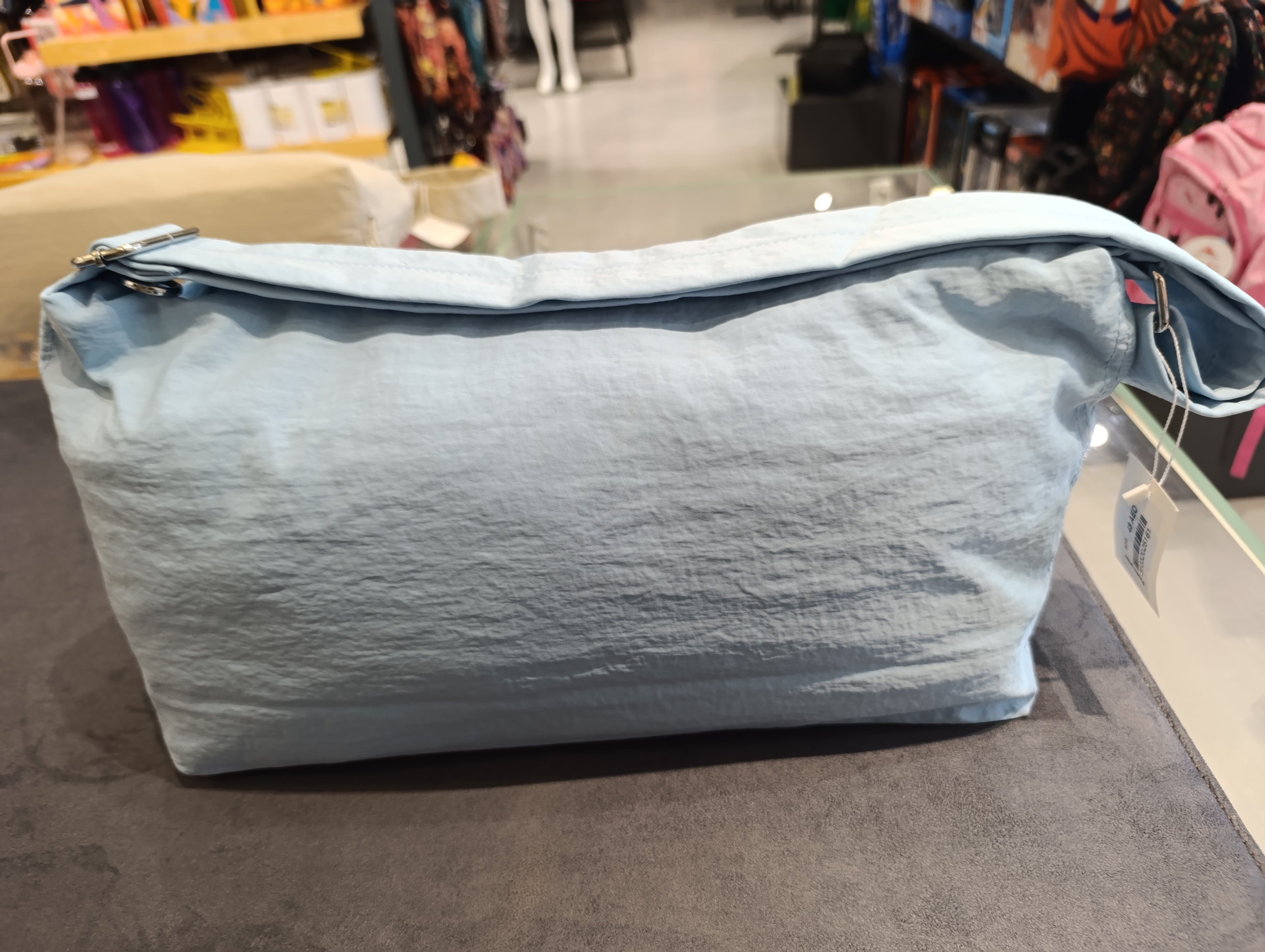 Women's blue handbag