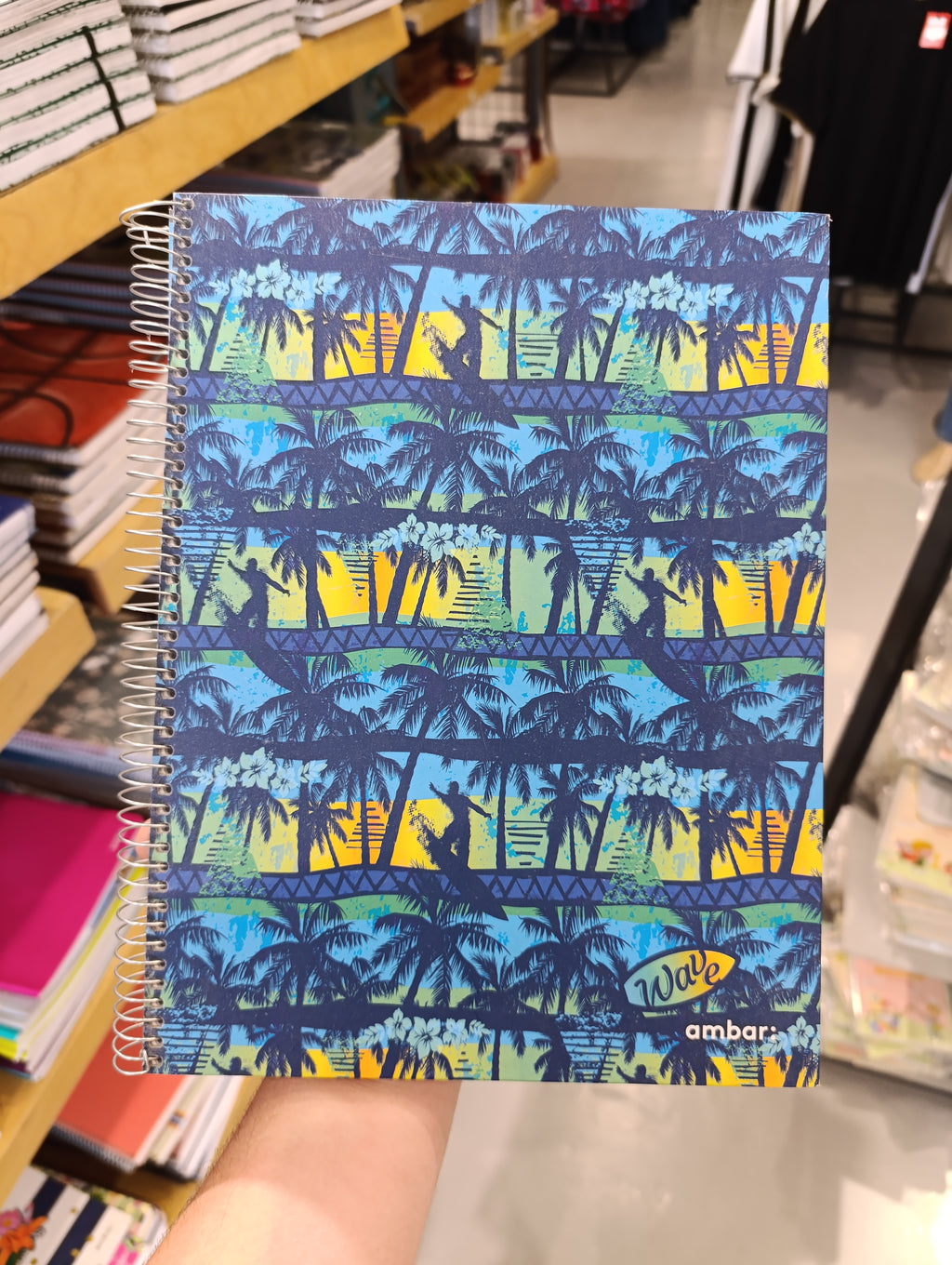 Wave ambar silk notebook