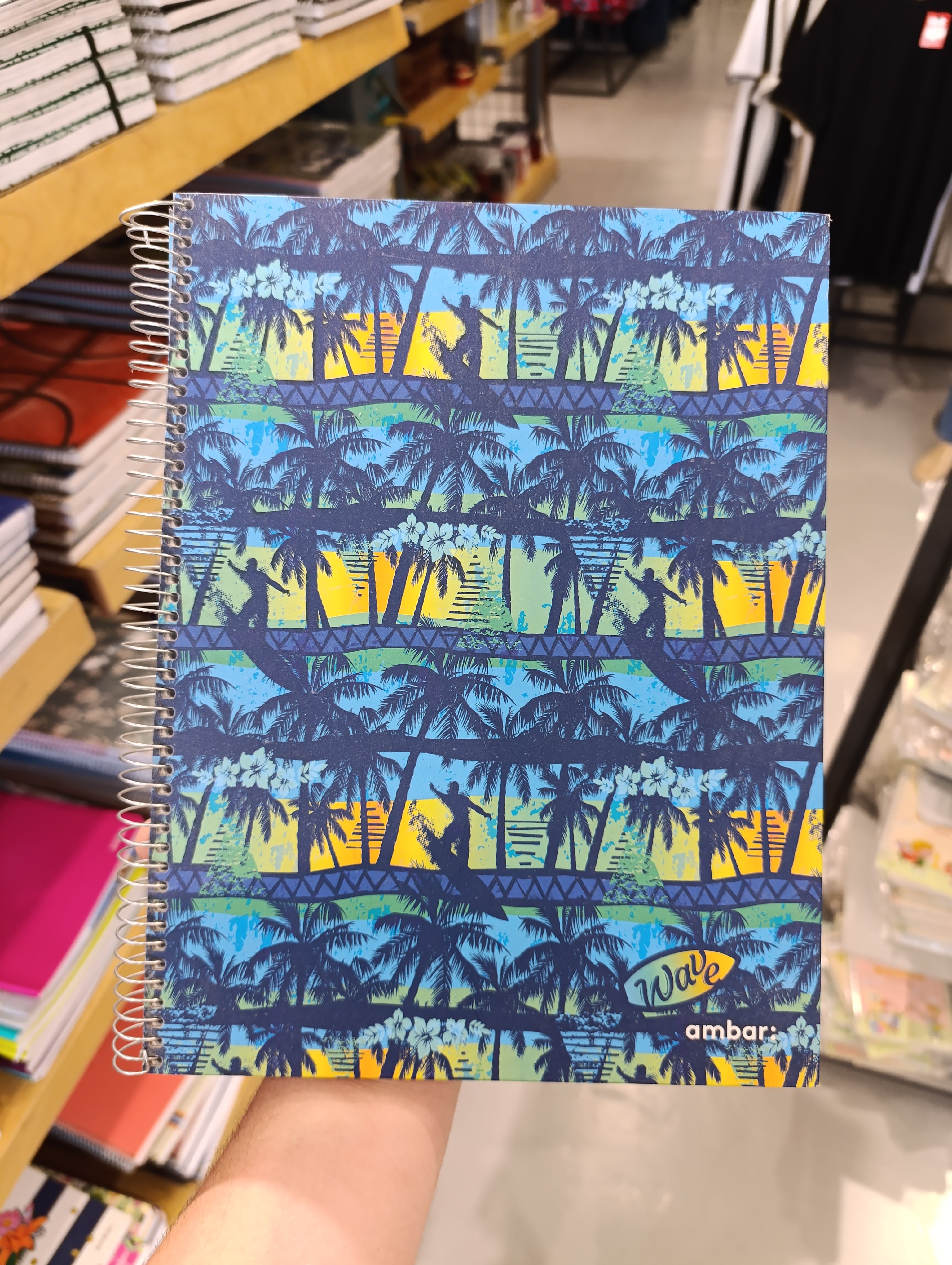 Wave ambar silk notebook