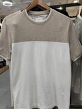 Denim & Flower Ricky Singh Beige and White T-Shirt