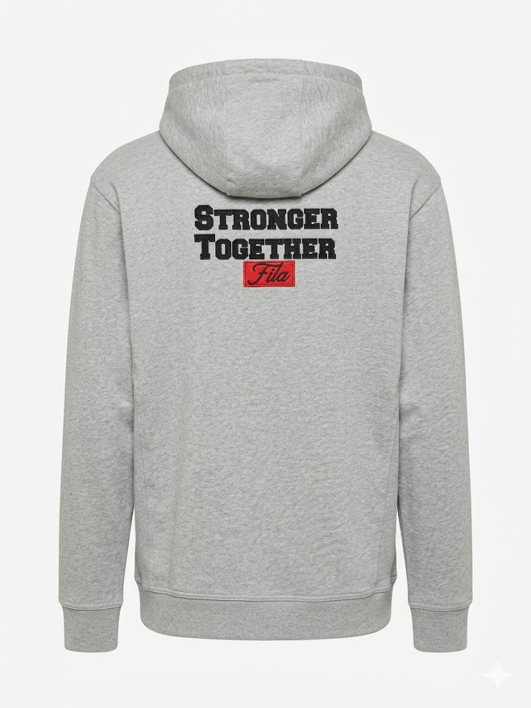 FILA Men's Heritage "My Voice My Power" Graphic Hoodie 'Heather Grey' - (LM111137-073)