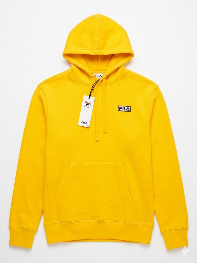 FILA Streetwear Pullover Hoodie 'Vibrant Yellow' - (LM03A188-755)