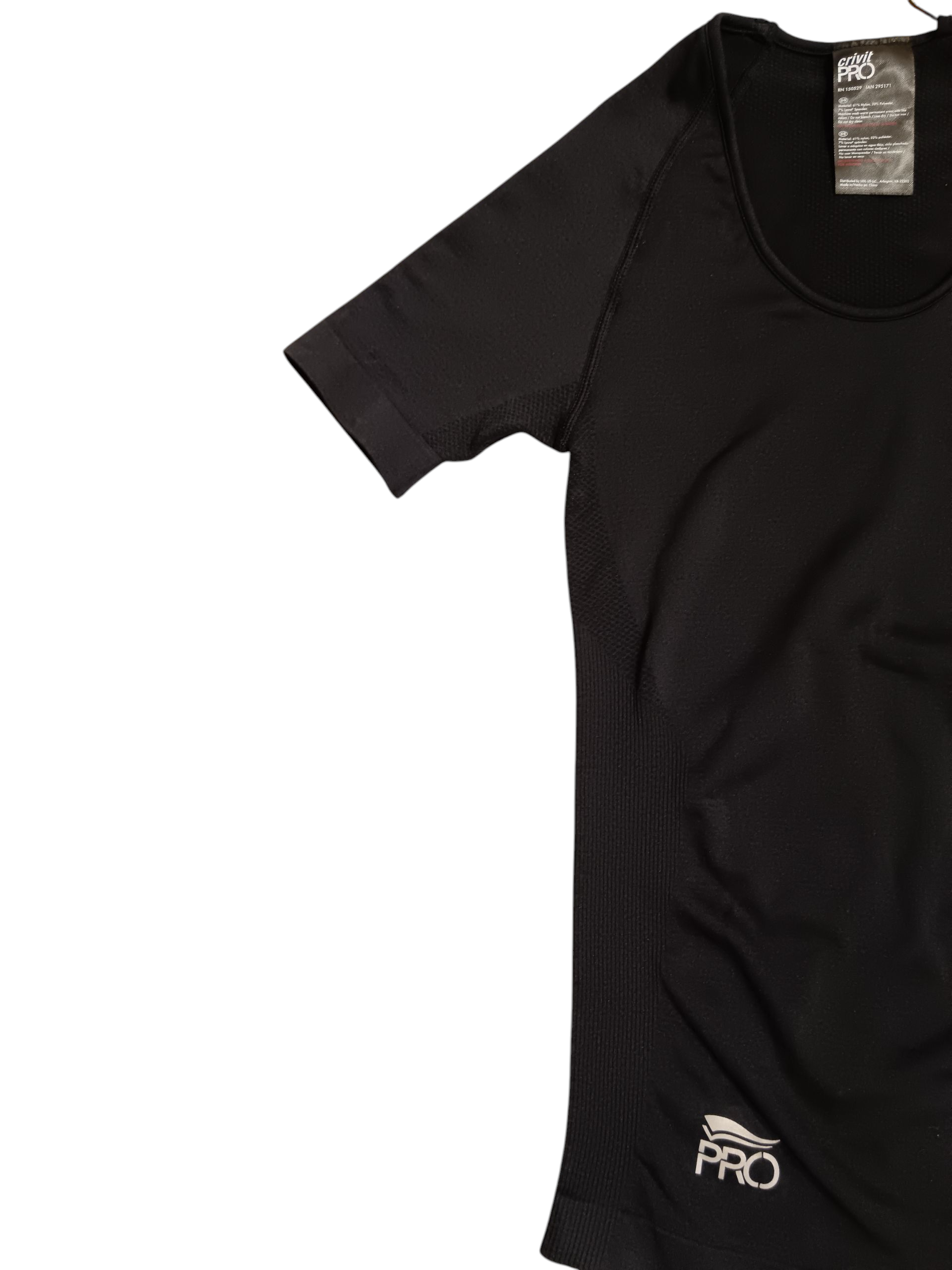 Crivit pro Half sleeve T-shirt the color is black