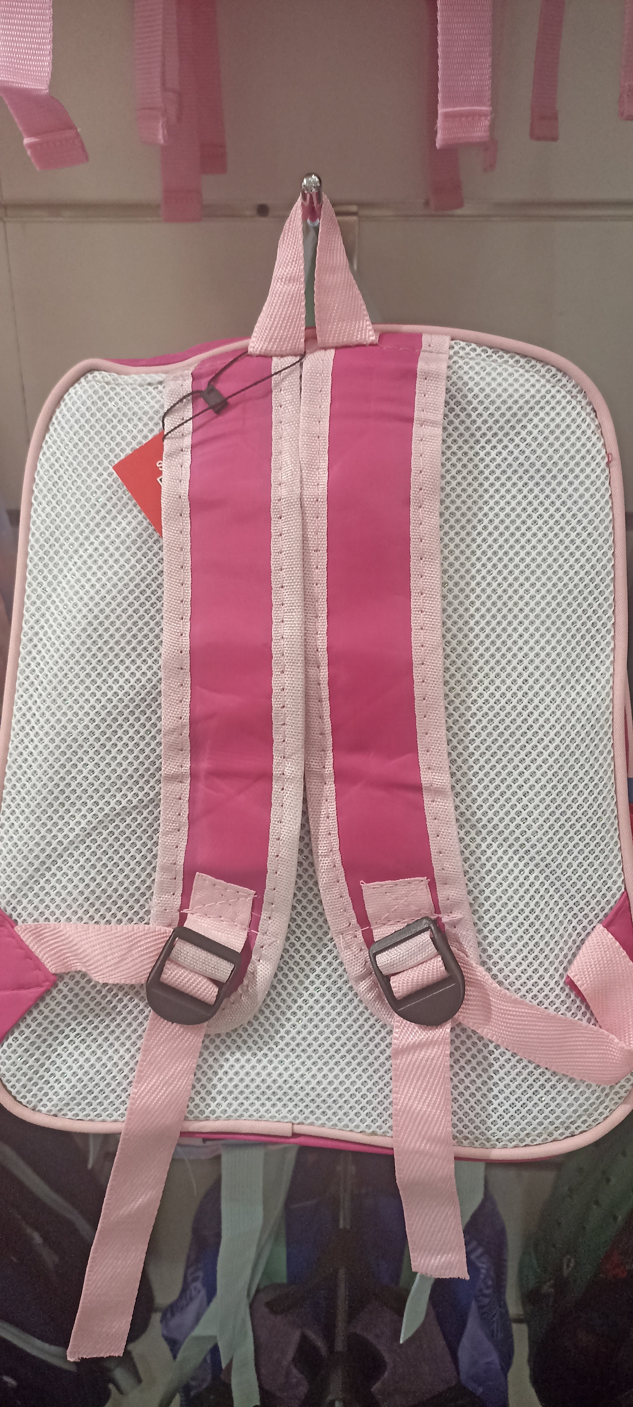 Pink school backpack for girls