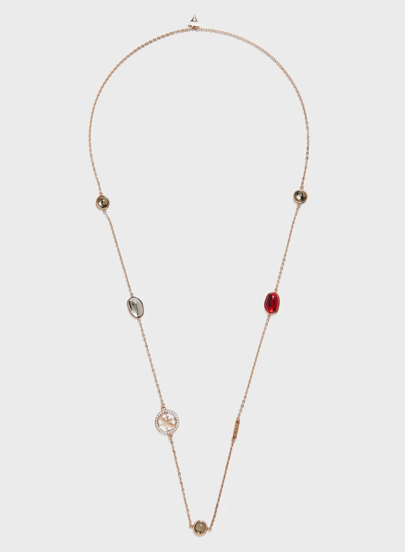Guess Glamchic Stones gold Necklace  "whith out box"