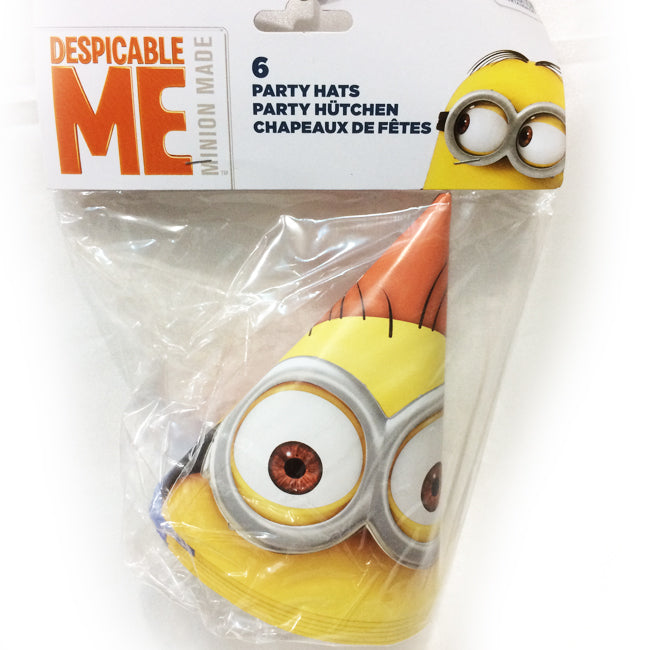 Minions 6pcs Party Hats - Party Supplies