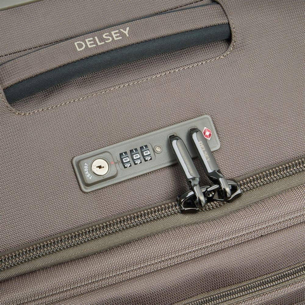 Delsey Paris Dual Density Wheels Removable And Washable lining Trolley Luggage  00-2397801-06-0R