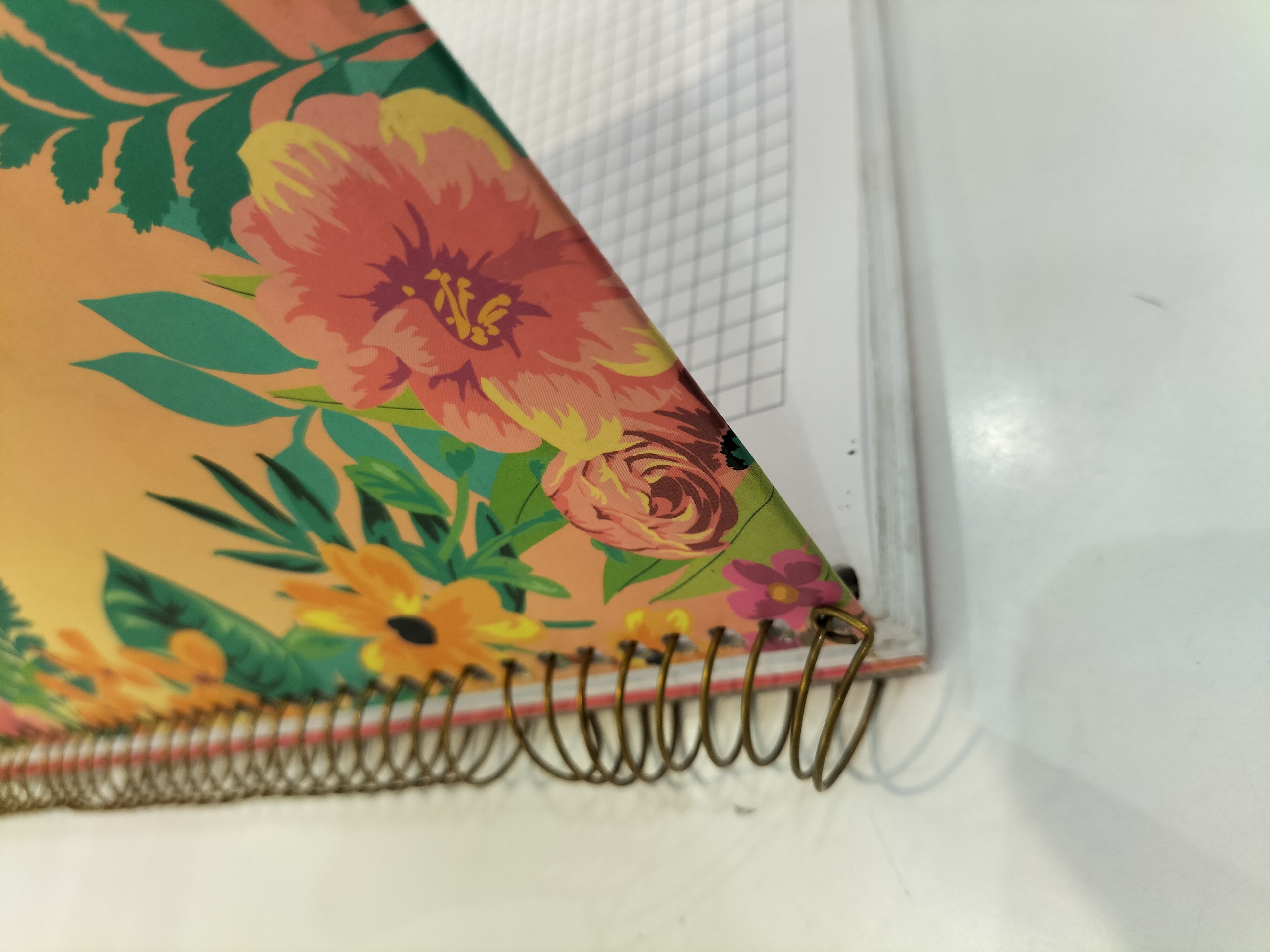 Ambar Collection Vintage Style Boho Chic Green-Orange Notebook