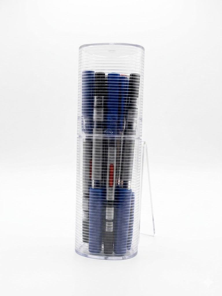 Hauser 2 in 1 Blue Ballpen Set - 12 Pcs