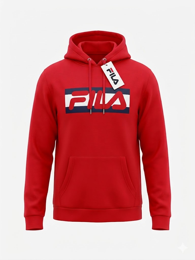 Fila Abner Pullover Hoodie 'Sport Red' - (SM13B625-622)