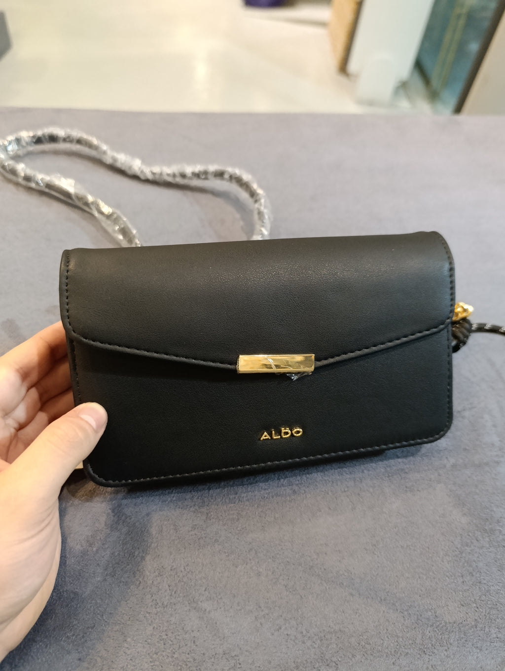 Aldo black women's black handbag