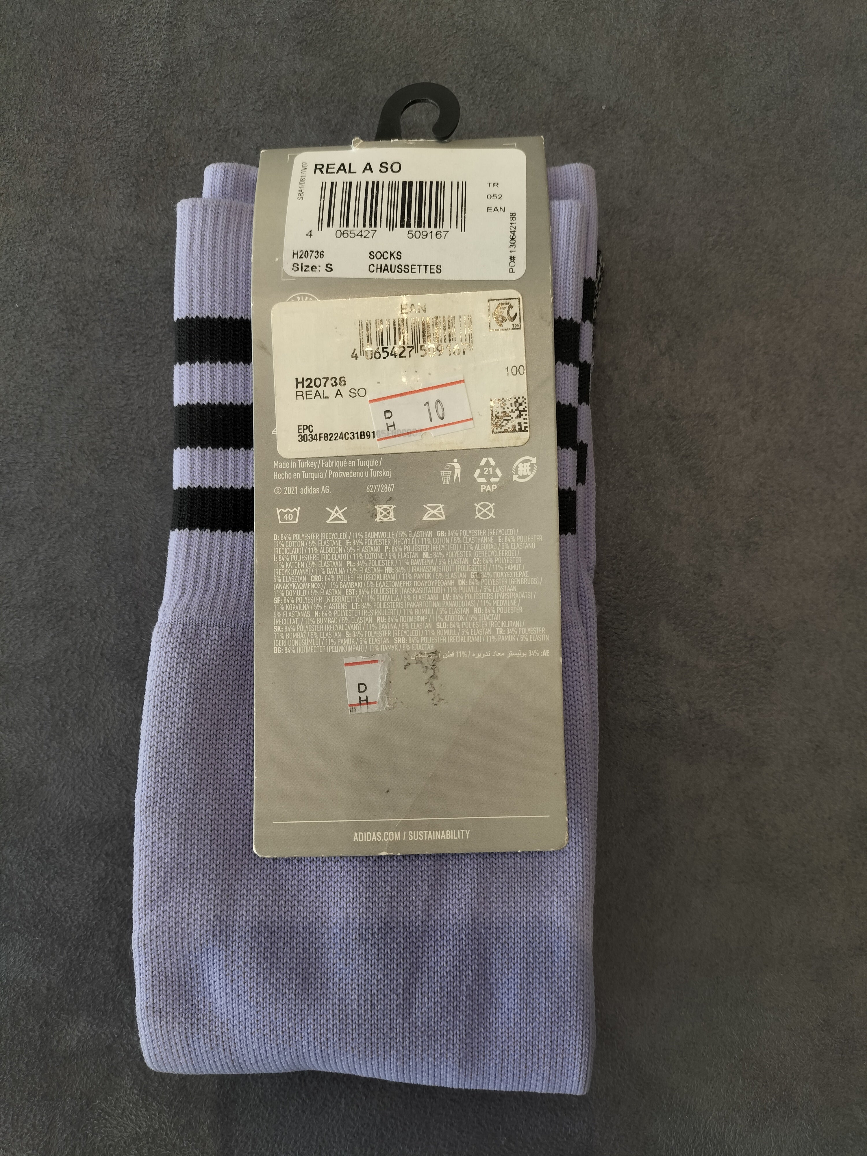 Adidas RCMF Purple Socks