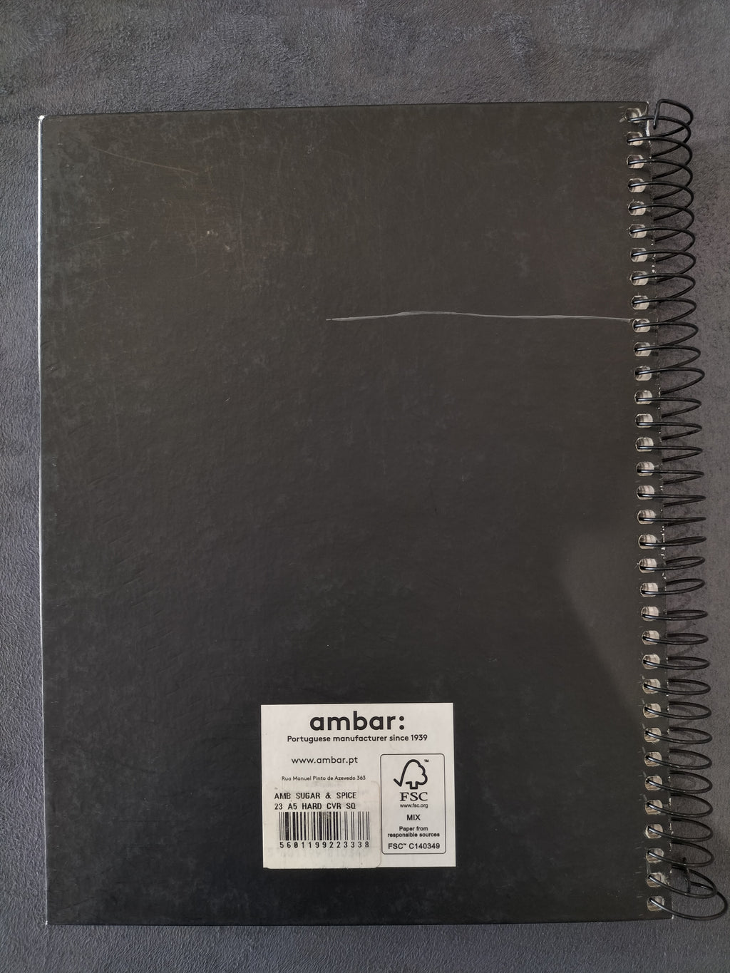 Ambar Sugar & Spice Bird Black Notebook
