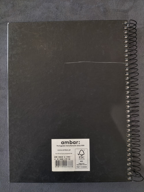 Ambar Sugar & Spice Bird Black Notebook