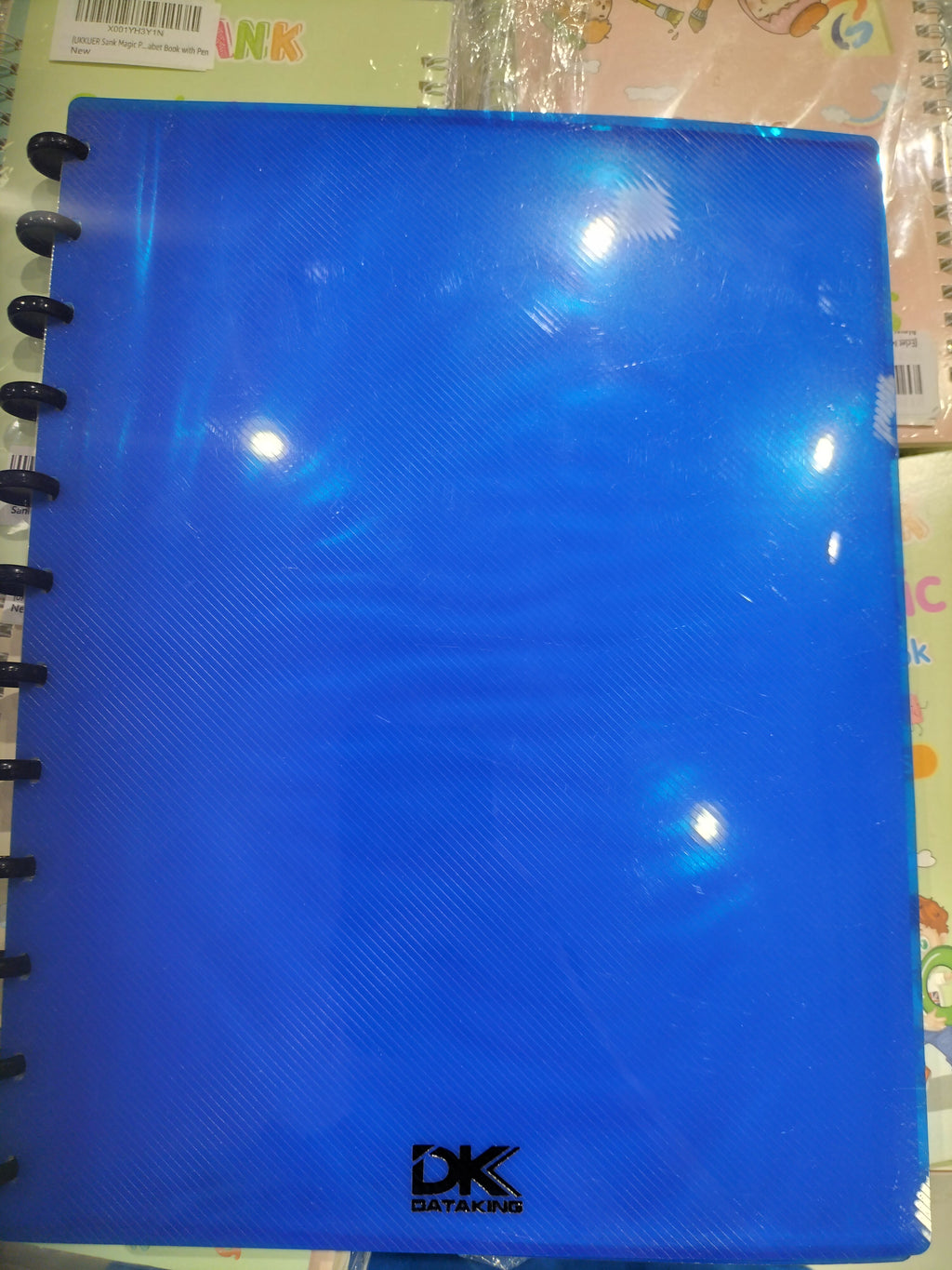 DataKing Blue Clear Pocket Sleeves Folder