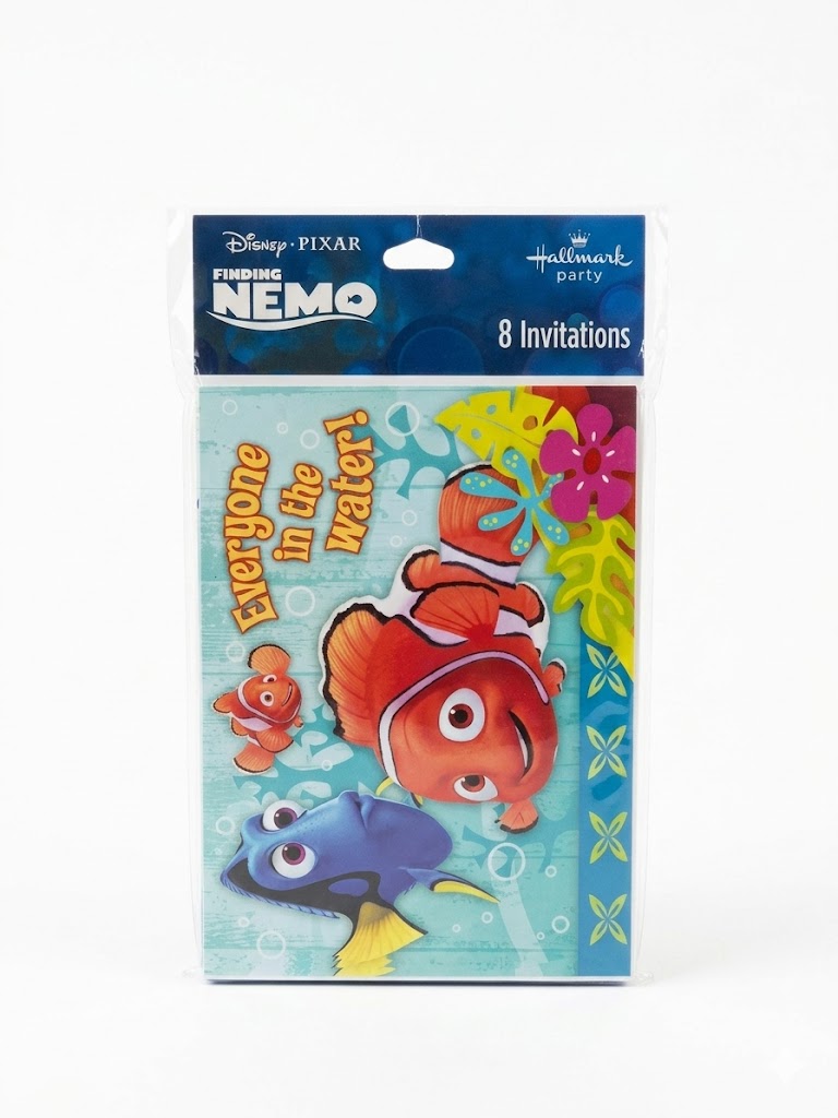 Finding Nemo Party Invitations Hallmark Cards - 8 invitations