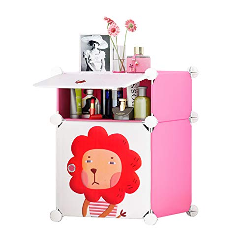 Cubic Accessories - Pink Bedside Cabinet