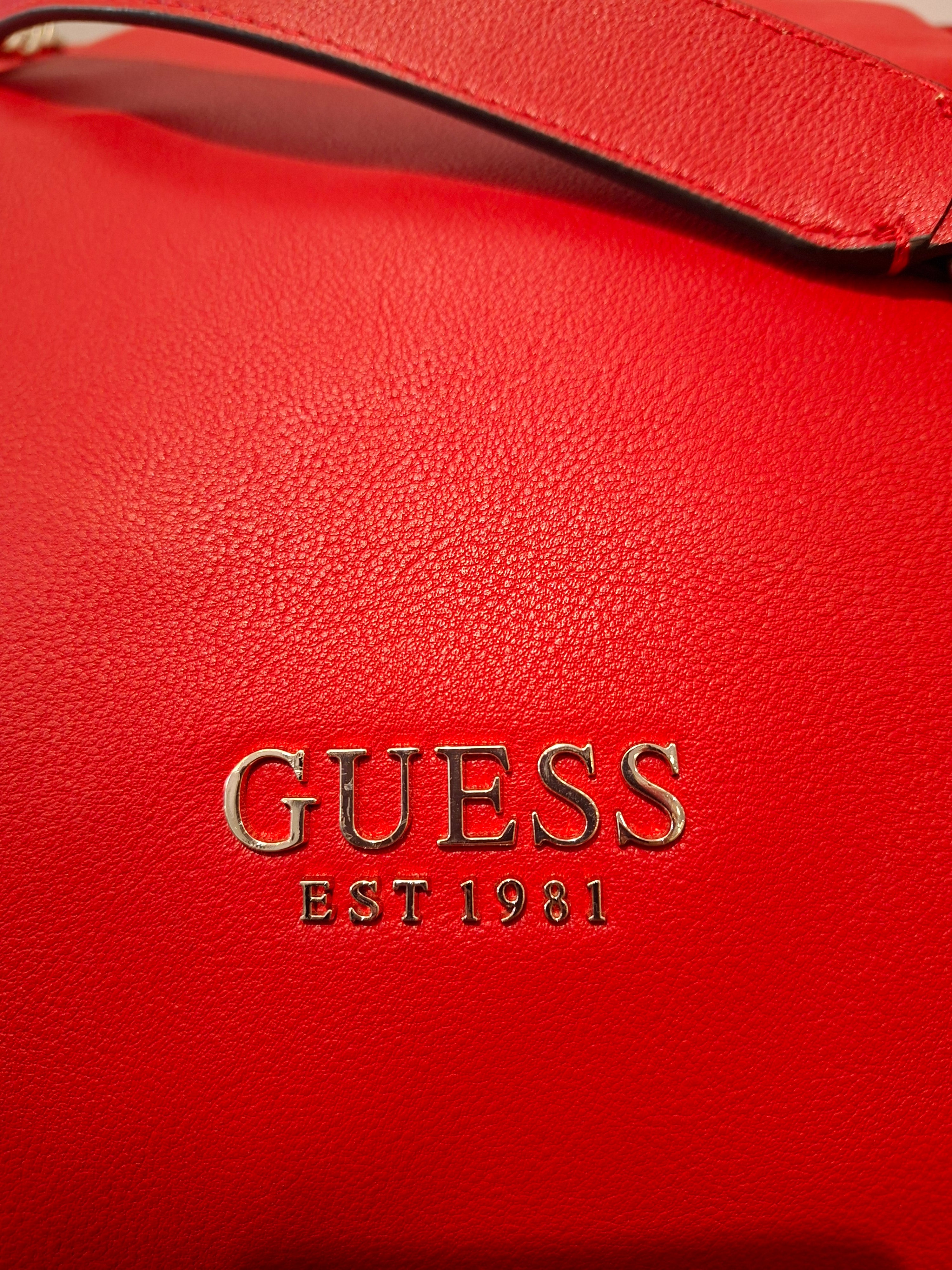 GUESS HANDBAG WITH WALLET RED EG747423