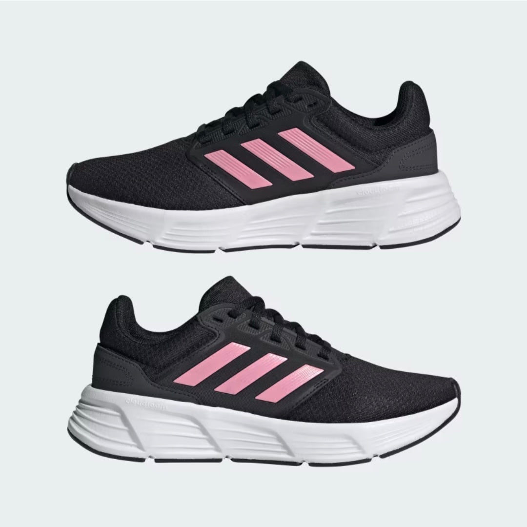 Adidas Galaxy 6 Women's Running Shoes 'Core Black / Pink Spark' - [IE8149]