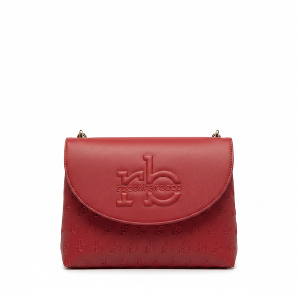 Rocco Barocco red bag white background
