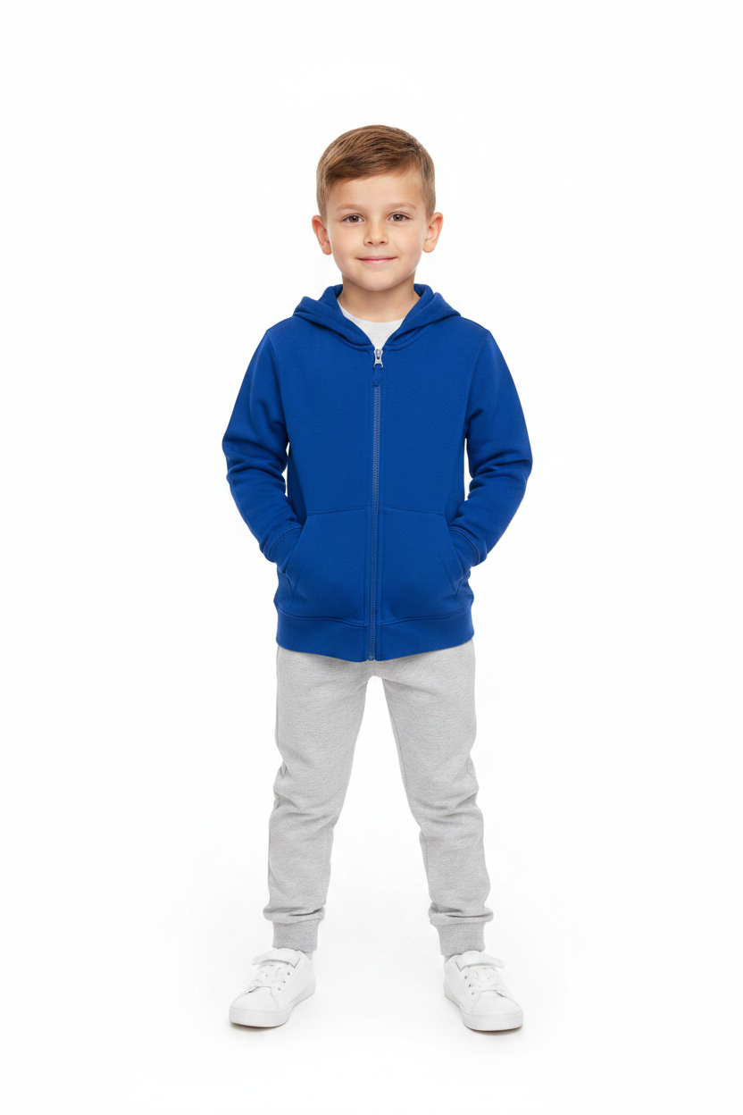 Royal Blue Hoodie – Kid Front