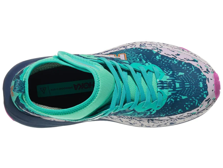 HOKA Speedgoat 6 Mid GTX Women's Shoes - Aqua/Midnight ( WITHOUT BOX )