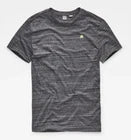 G-Star RAW Men's Dark Black Heather New Classic Regular Short Sleeve T-Shirt