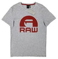 G-Star Raw Men's Crew Neck T-Shirt – Grey / Red