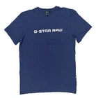 G-Star Raw Slim Blue Graphic Script Short Sleeve T-ShirT