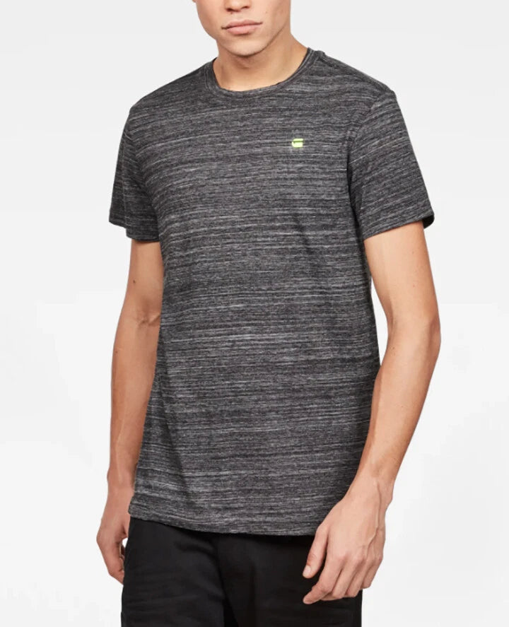 G-Star RAW Men's Dark Black Heather New Classic Regular Short Sleeve T-Shirt