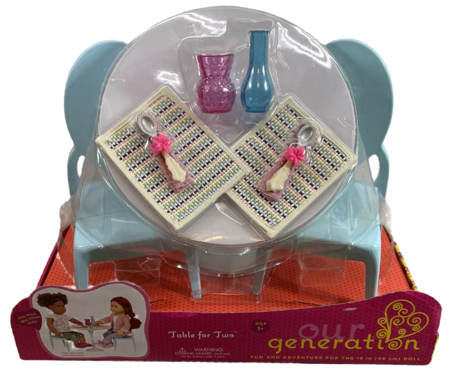 Our Generation Table For Two New in Box Fits 18” Dolls American Girl