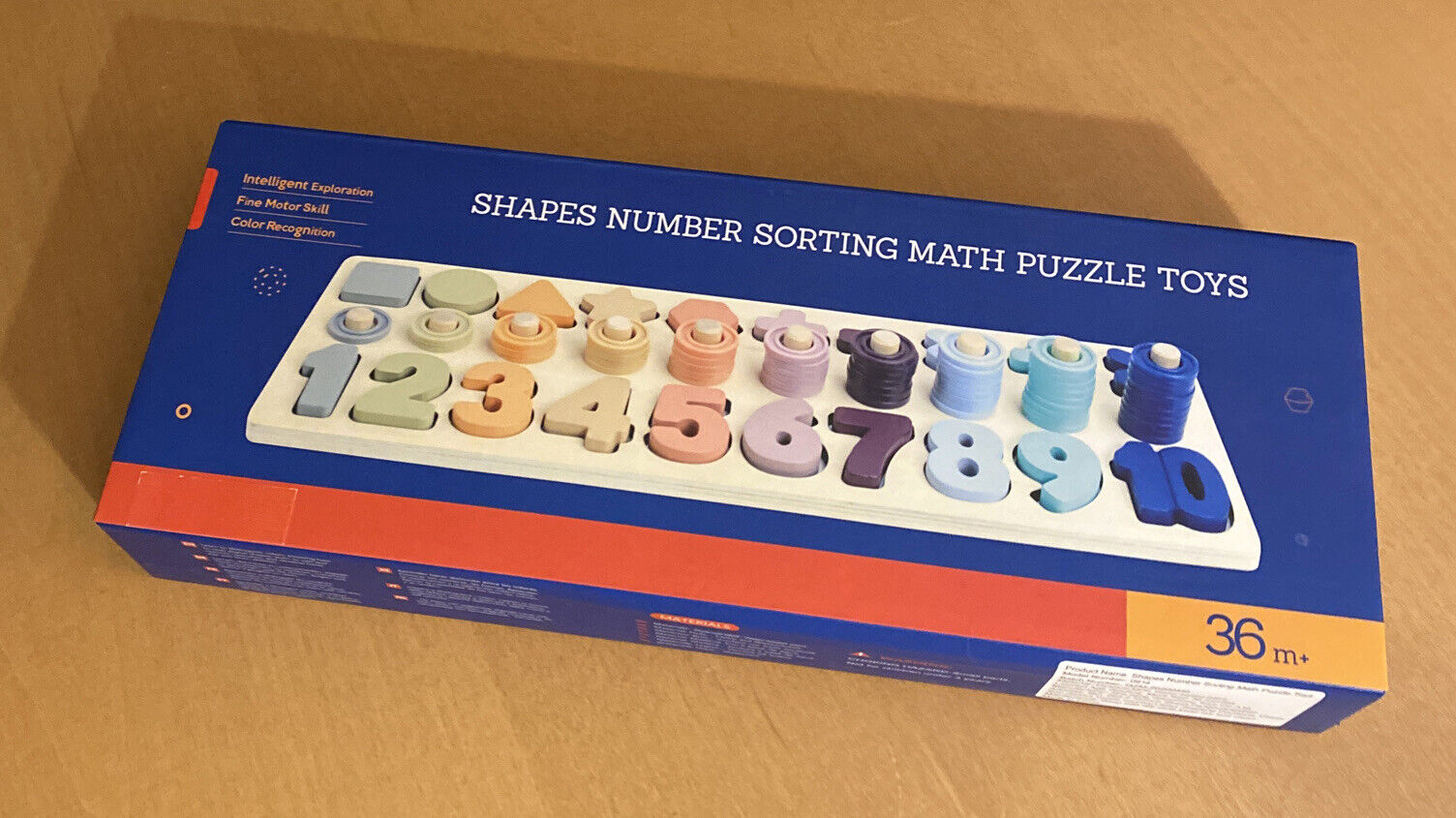 OZMTOY SHAPES NUMBER SORTING MATH PUZZLE TOYS