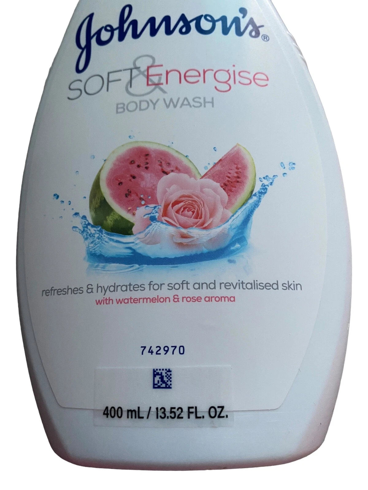 JOHNSON'S® Soft & Energise Body Wash with Watermelon & Rose Aroma 400ml