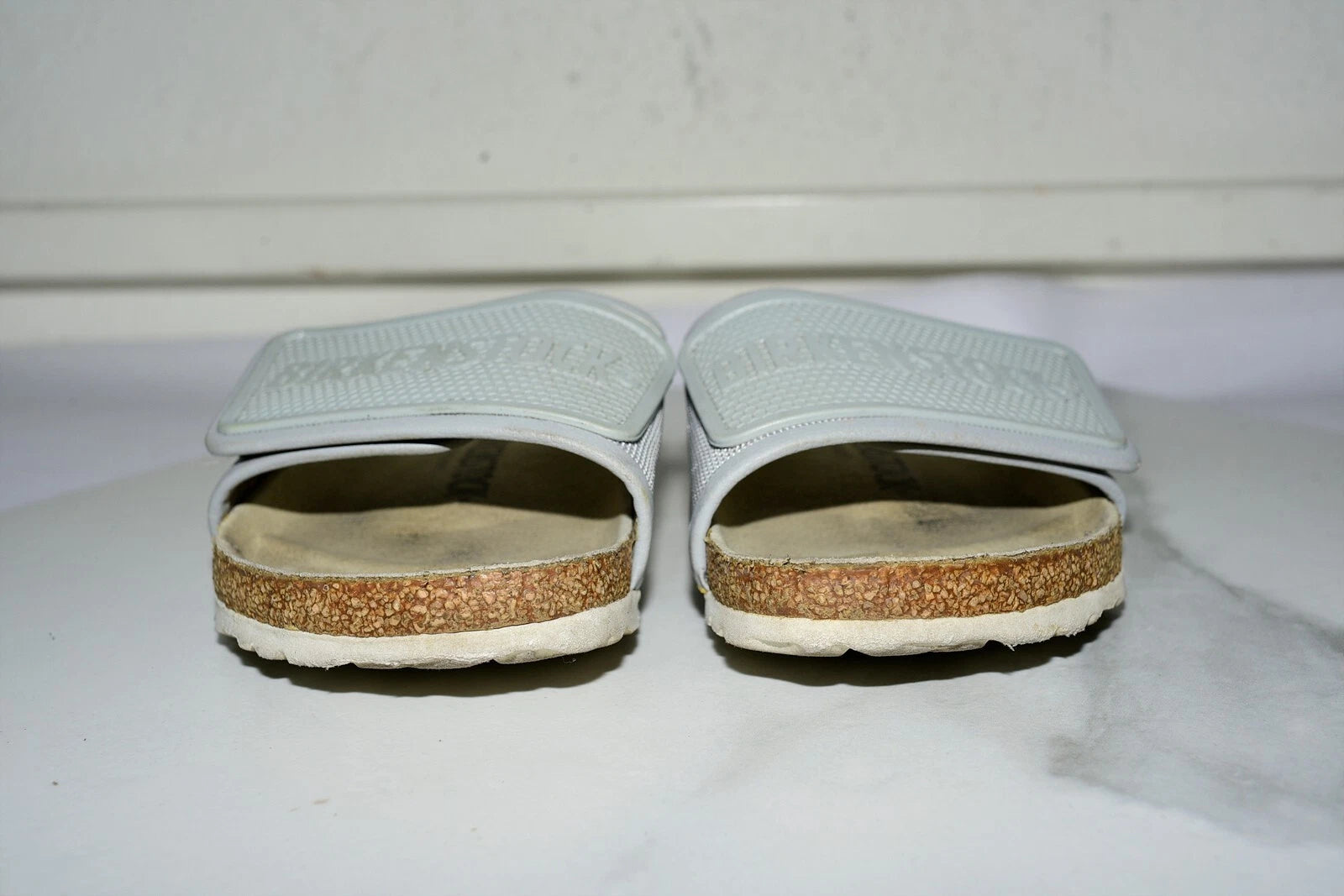 Birkenstock Tema Microfiber Gray Slide Sandal ( WITHOUT BOX )