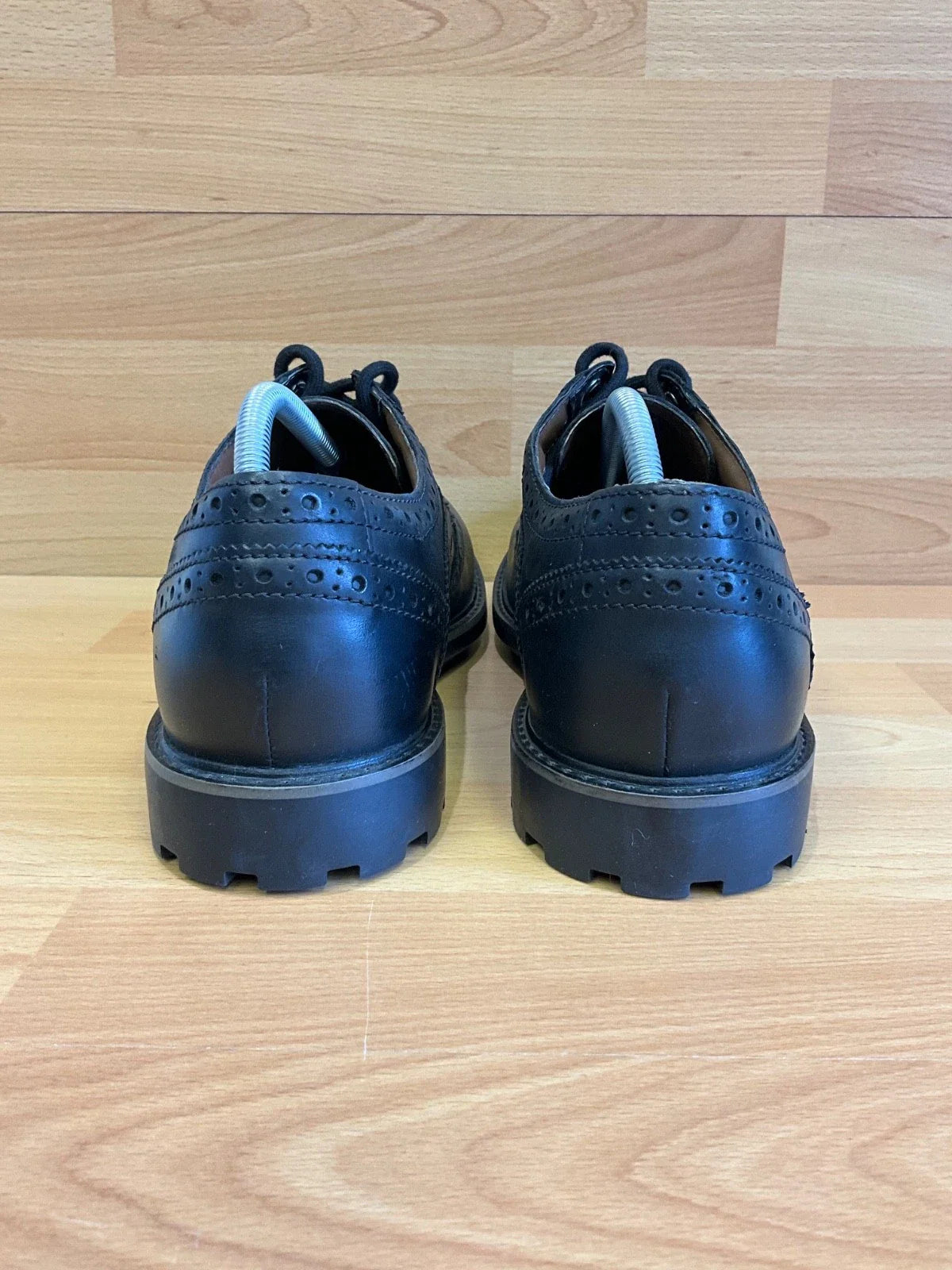 CLARKS CURINGTON WING MEN'S BLACK LEATHER NON-SLIP BROGUE SMART SHOES
