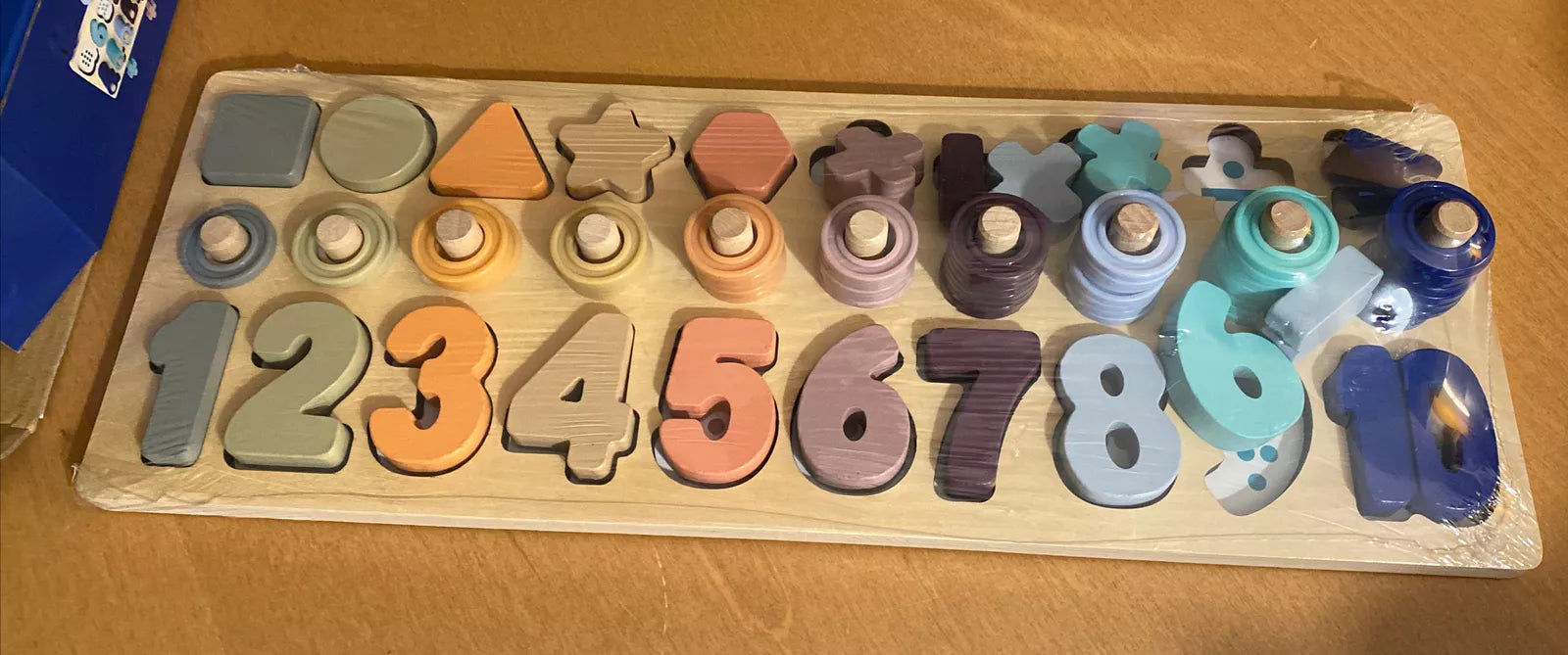 OZMTOY SHAPES NUMBER SORTING MATH PUZZLE TOYS