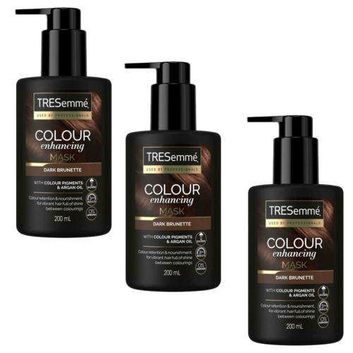 TRESemmé Dark Brunette Colour Enhancing Hair Mask with colour pigments & argan oil for a vibrant colour with brilliant shine between colourings 200 ml