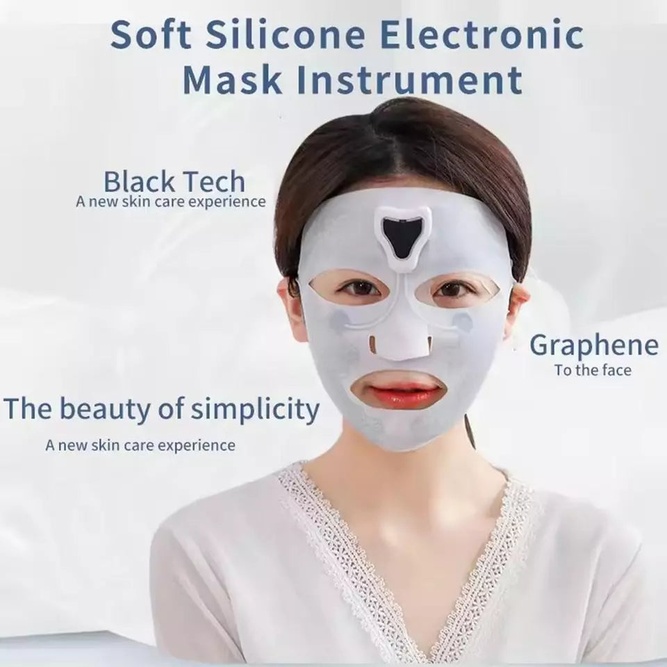 Electronic Graphene Washable Silicone Mask Facial Cream Essential Oil Microcurrent Absorption Skin Lifting Firming Beauty