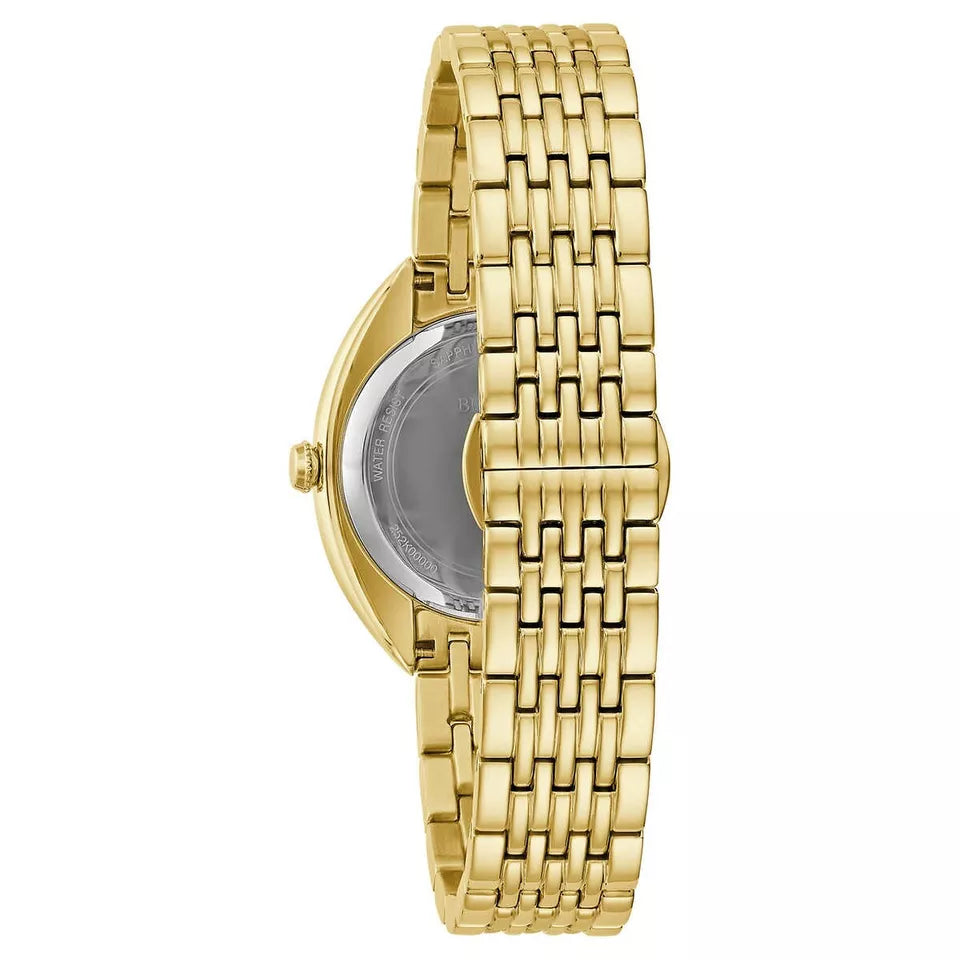 Bulova Gold Stainless Steel Women's Quartz Watch